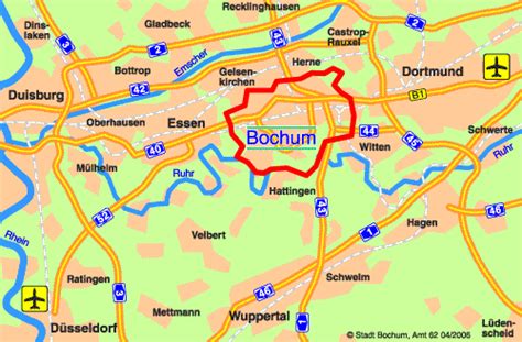 bochum germany map